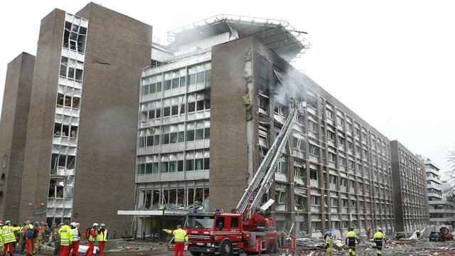 A Oslo, l'attentat à la bombe a fait 8 morts. [Scanpix/AFP - Roald Berit]