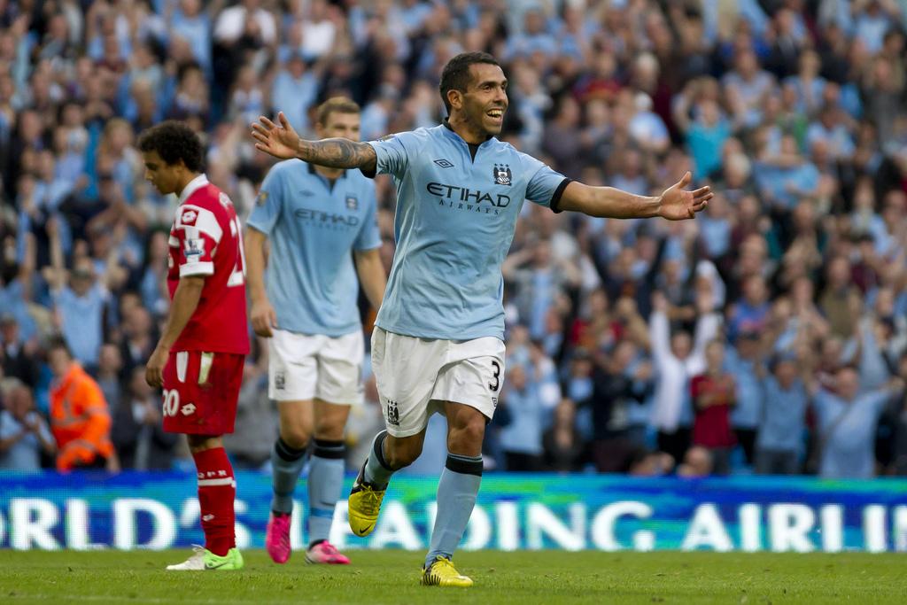 Carlos Tevez fera-t-il trembler les filets à Madrid? [KEYSTONE - Jon Super]