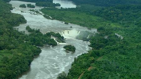Vista aerea do Rio Jari [Wikicommons]