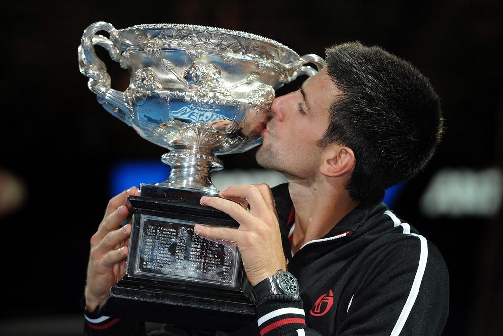 Djokovic est allé au bout de lui-même pour conquérir un troisième titre à Melbourne. [KEYSTONE - Joe Castro]
