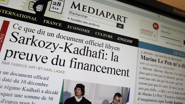 Le site français Médiapart a révélé ce samedi après-midi le document qui prouverait que Mouammar Kadhafi a financé la campagne 2007 de Nicolas Sarkozy. [Kenzo Tribouillard]
