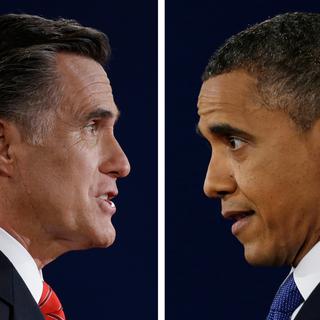 La RTS se mobilise pour commenter la dernière ligne droite du duel entre Barack Obama et Mitt Romney. [David Goldman/Eric Gay]