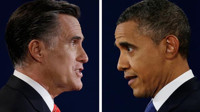 La RTS se mobilise pour commenter la dernière ligne droite du duel entre Barack Obama et Mitt Romney. [David Goldman/Eric Gay]