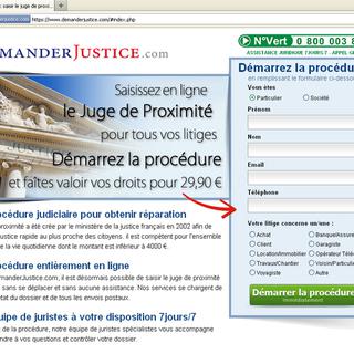 Le site www.demanderjustice.com propose d'intervenir pour faire valoir vos droits. [www.demanderjustice.com]