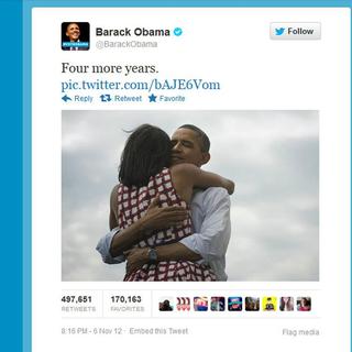 Le profile de Barack Obama sur Twitter. [twitter]