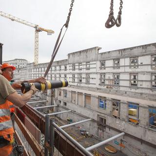 La gare Cornavin à Genève, toujours en plein chantier.