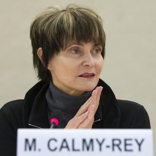 Micheline Calmy-Rey vient de confirmer qu'elle sera entendue ce jeudi par le groupe de travail BNS des Commissions de gestion du national et des Etats. [Salvatore Di Nolfi]