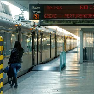 Au Portugal, la grève touche particulièrement le transport ferroviaire.