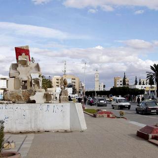 Monument à la mémoire de Mohamed Bouazizi à Sidi Bouzid. [Khalil]