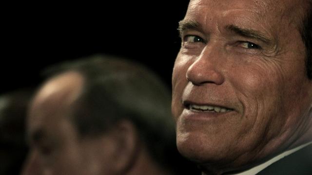 Arnold Schwarzenegger, célèbre pour ses rôles musclés au cinéma, s'est métamorphosé en chantre du développement durable. [Manish Swarup]