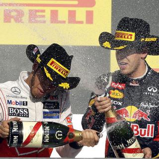 Le duel se poursuit entre Lewis Hamilton et Sebastian Vettel. [Eric Gay]