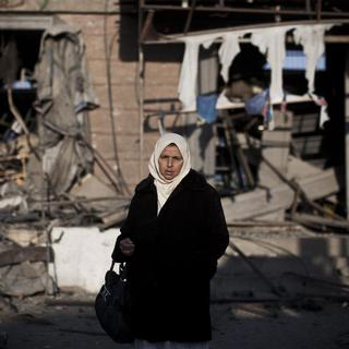 Les tirs ont provisoirement cessé ce mardi 20.11.2012 sur Gaza. [EPA/Keystone - Olivier Weiken]