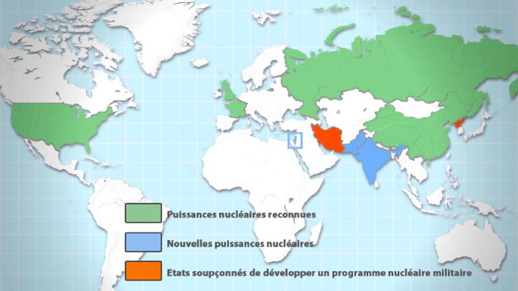 Infographie: les puissances nucléaires dans le monde.