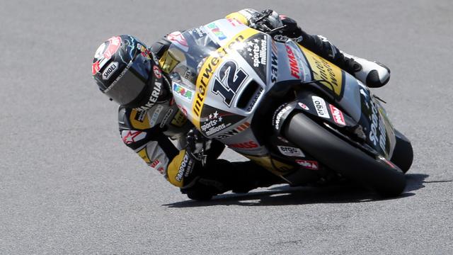 En Italie, Thomas Lüthi aimerait bien se rapprocher de la tête du classement général des Moto2. [Keystone - Andrew Medichini]