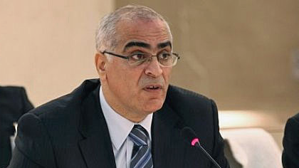 Imad Zuhairi, numéro 2 de la mission permanente palestinienne auprès de l'ONU à Genève. [UN - Patrick Bertschmann]
