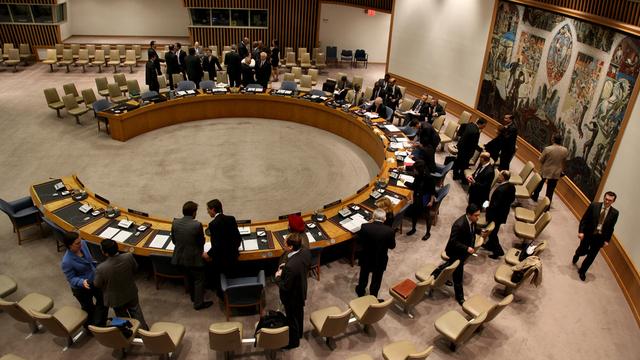 Des membres du Conseil de sécurité de l’ONU le 14 avril 2012. [Craig Ruttle]