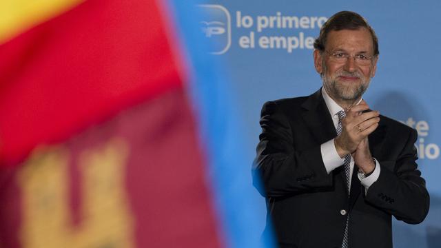 Mariano Rajoy a été élu à la tête de l'Espagne le 20 novembre 2011, succédant au socialiste José Luis Rodriguez Zapatero, victime de la crise. [Paul White]