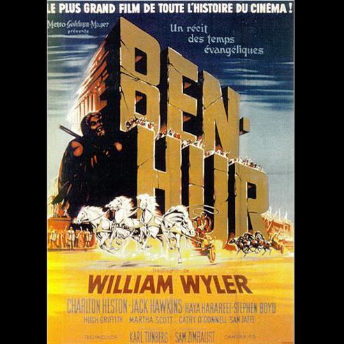 L'affiche du film "Ben Hur" de William Wyler. [Metro Goldwyn Mayer]