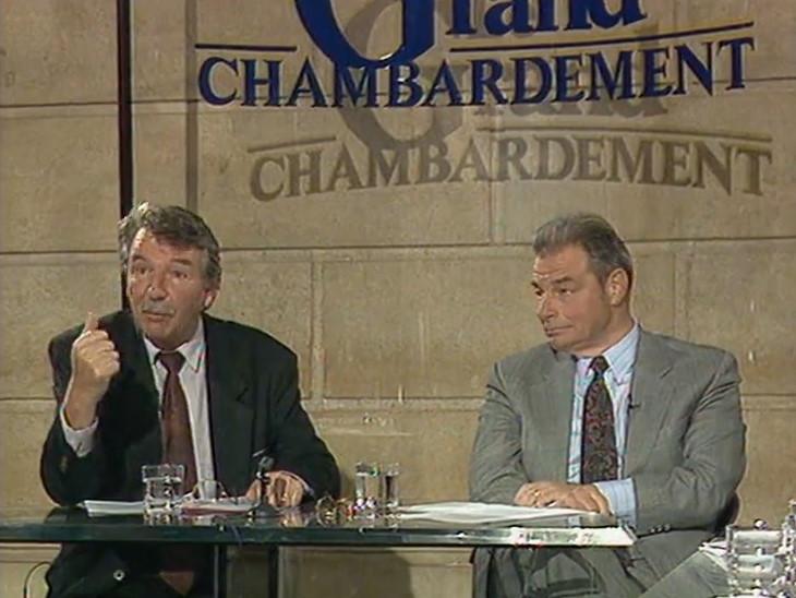 René Felber et Jean-Pascal Delamuraz, défenseurs de la Suisse européenne, 1992 [TSR 1992]