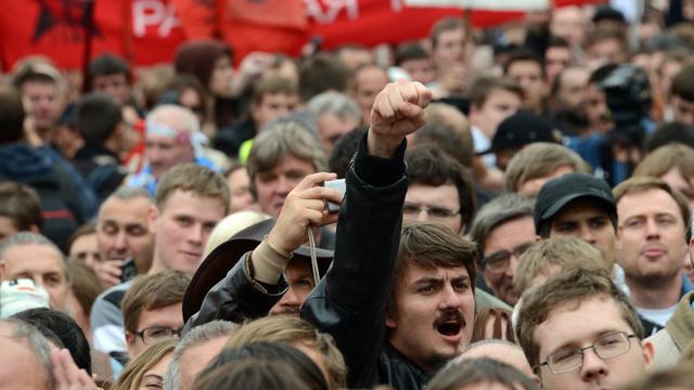 Les manifestants russes sont à nouveau dans la rue samedi 15 septembre, quatre mois après le retour à la présidence de Vladimir Poutine. [Kirill Kudryavtsev]