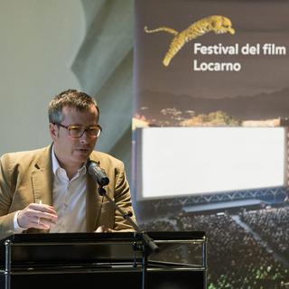 Olivier Père lors de la présentation du 65ème Festival du film de Locarno. [Peter Schneider]