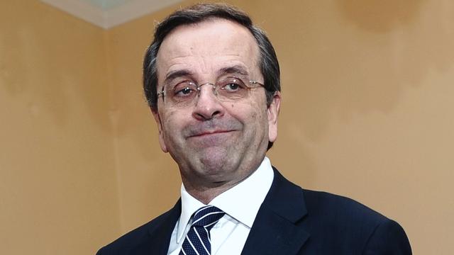 Antonis Samaras dit vouloir former un gouvernement de longue durée. [Aris Messinis]