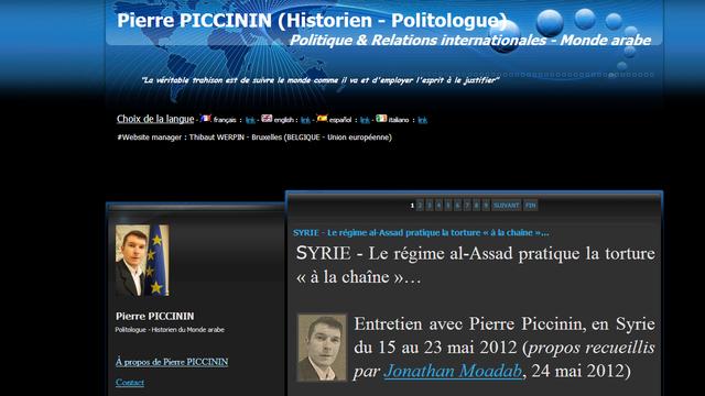 Sur le site de Pierre Piccinin. [DR]