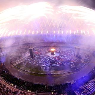 La cérémonie d'ouverture des JO à Londres. [Pool - AFP - Ezra Shaw]