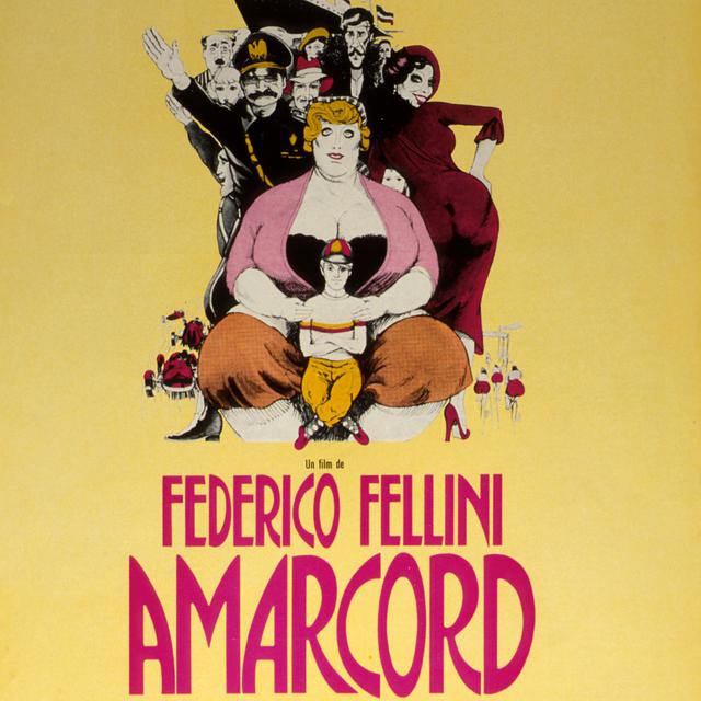 L'affiche de "Amarcord", de Federico Fellini. [AFP - Archives du 7eme Art]