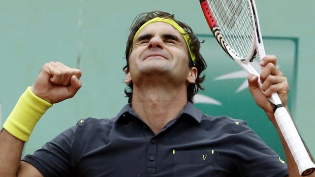Une rencontre riche en émotions pour Federer. [Bernat Armangue]