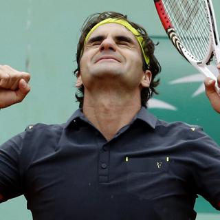 Une rencontre riche en émotions pour Federer. [Bernat Armangue]