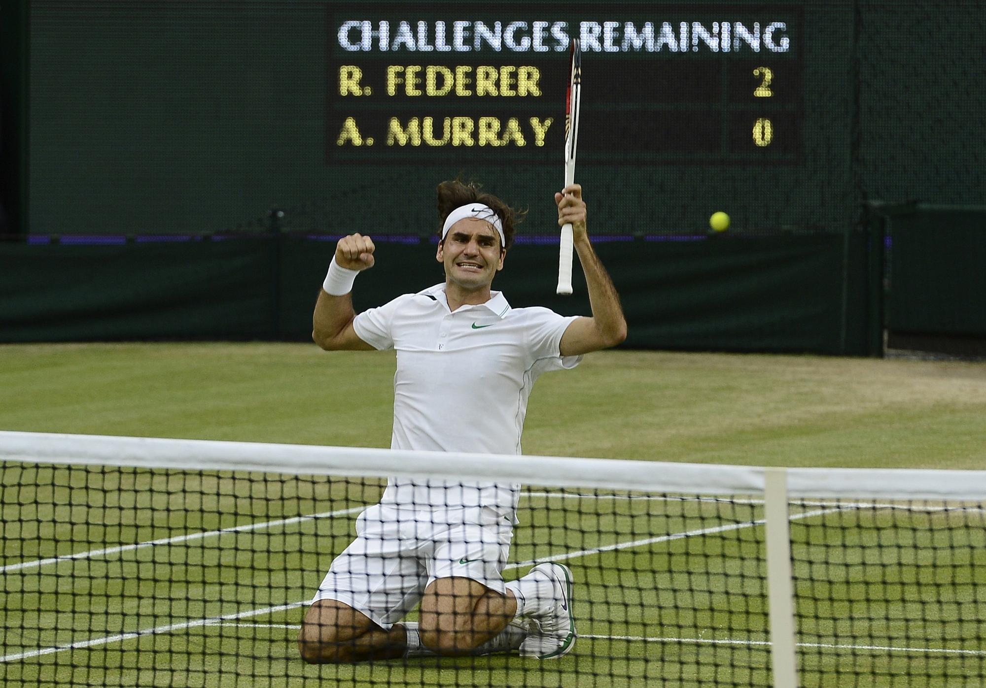 Federer a remporté le 17e titre de sa carrière en Grand Chelem. [REUTERS - Dylan Martinez]
