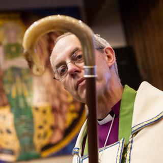 Justin Welby en février 2012, alors qu'il était évêque de Durham. [Aegies Associates/AFP - Keith Blundy]