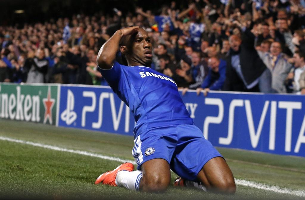 Didier Drogba, buteur à l'aller, revit depuis que Roberto Di Matteo a repris Chelsea. [Keystone - Matt Dunham]