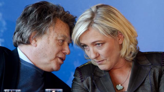 Gilbert Collard et Marine Le Pen. [Jacques Brinon]