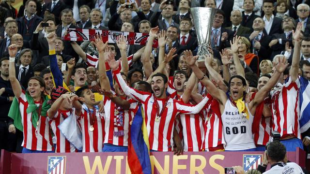 Les "Colchoneros" ont remporté leur troisième sacre sur la scène européenne. [REUTERS - Sergio Perez]