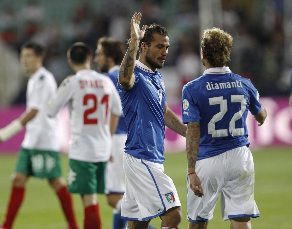 Bulgares et Italiens se sont séparés sur un score nul (2-2). [Keystone - Oleg Popov]