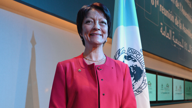 Mireille Ballestrazzi, nouvelle présidente d'Interpol. [Andreas Solaro]