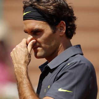 Roger Federer a toujours été moins à l'aise sur terre battue. [Benoît Tessier]
