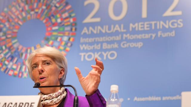 Christine Lagarde a en vain exhorté les membres du FMI à accorder plus de poids aux pays émergents vendredi. [Stephen Jaffe]