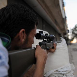 Les rebelles syriens sont retranchés dans certains quartiers de la ville d'Alep. [Bulent Kilic]