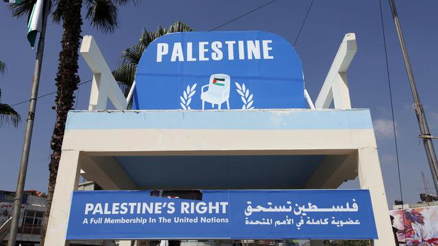 Une chaise pour symboliser la demande palestinienne à Ramallah. [citizenside.com/AFP - Elo B]