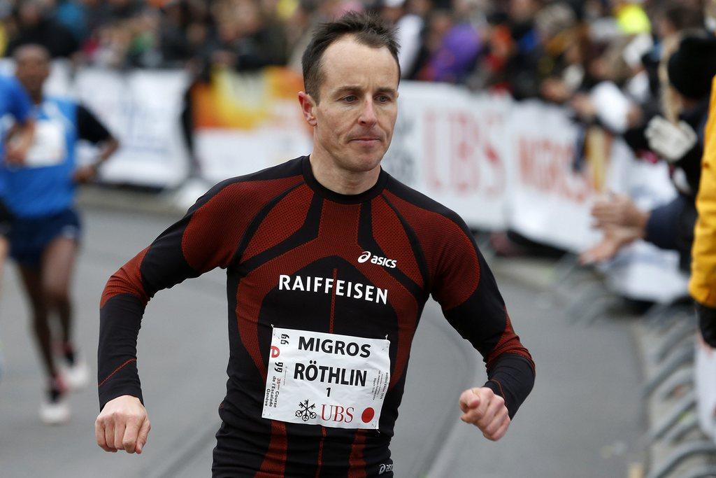 En pleine préparation pour un prochain marathon, Viktor Röthlin n'a juste pas pu suivre les meilleurs à Genève. [KEYSTONE - Salvatore Di Nolfi]