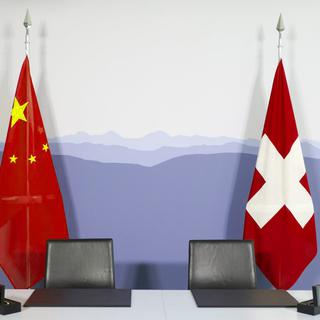 Berne et Pékin veulent trouver un terrain d'entente sur le libre-échange. [Peter Klaunzer]