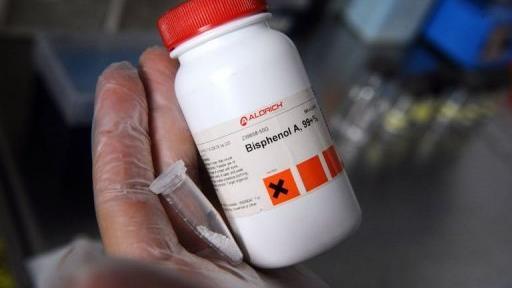Du bisphénol A, un composant chimique qui se trouve dans les revêtements plastiques internes de canettes et boîtes de conserve, le 9 octobre 2012
