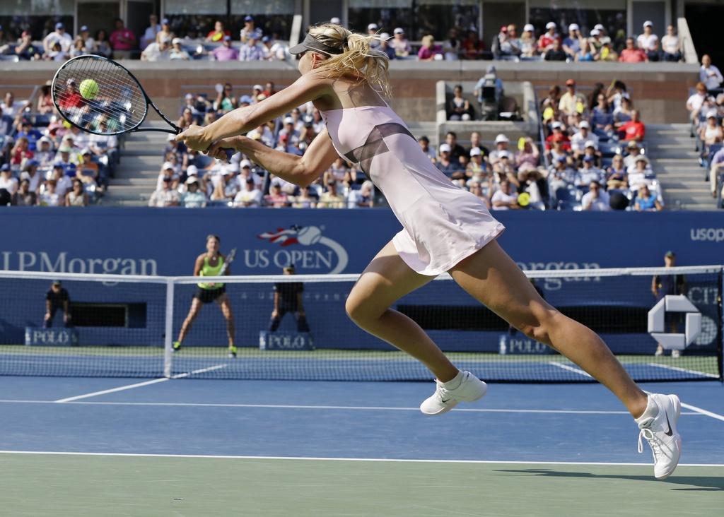 Maria Sharapova a commis la bagatelle de 42 fautes dans ce match. [Keystone - Darron Cummings]