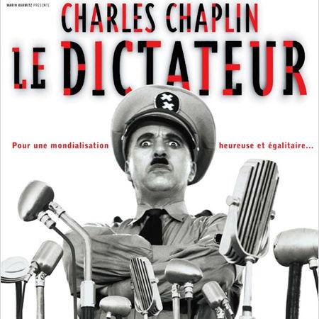 L'affiche du film "Le dictateur" de Charlie Chaplin. [Les Artistes Associés]