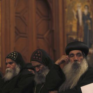 Prêtres Coptes d'Egypte au Caire [Reuters - Amr Dalsh]