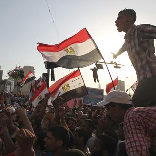 Les manifestants ce mardi 19 juin, place Tahrir au Caire. [Amr Abdallah Dalsh]