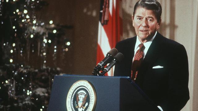 Le Président américain Ronald Reagan (1981-1989). [RTS]